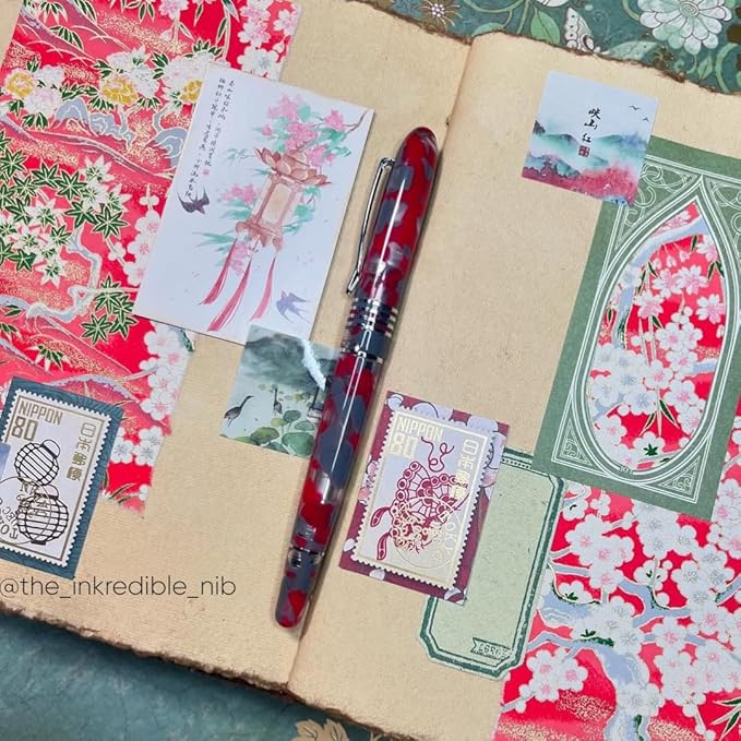 Monteverde Ruby Mountain Fountain Pen - Omniflex