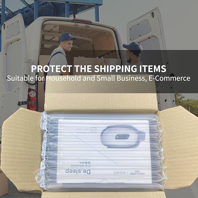 Large Bubble Cushioning Wrap for Packing, 15.75''*328' Inflatable Air Pillows for Shipping & Moving Heavy Duty Space Saving Big Box Filler, Recyclable Shipping Supplies with Pump, 55um