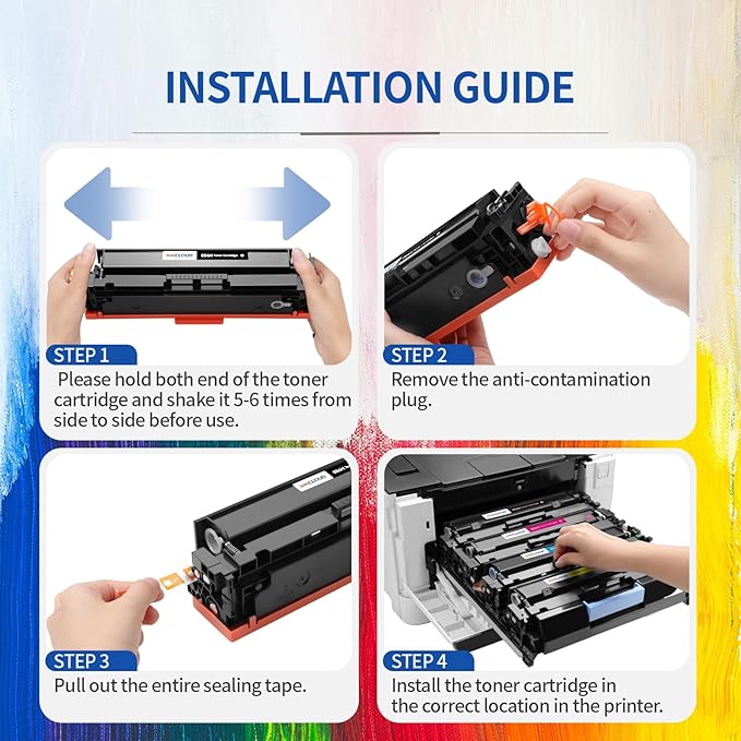 INKCLOUD 054H Black Toner 2-Pack with Chip Compatible Canon 054H 054 Black Toner Work with Canon Color ImageClass MF644Cdw MF642Cdw LBP622Cdw MF642c MF641cw Printer (Black, 2-Pack)