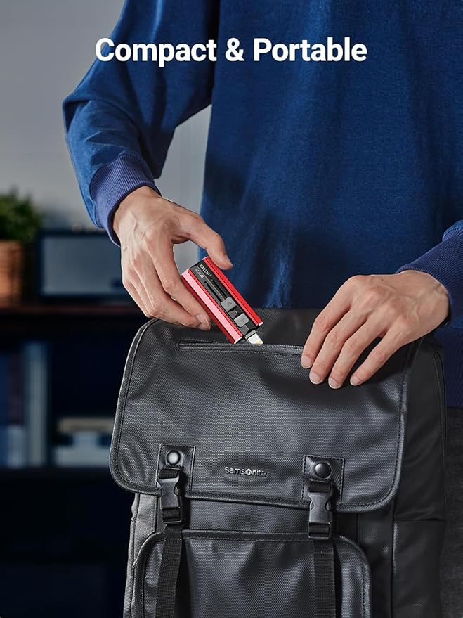 512GB Flash Drive Intended for iPhone iPad Android and Computers, 4 in 1 Photo Stick for Phone Memory Storage Easily Backup Photos Videos, Plug and Play, No Application Required (Red)