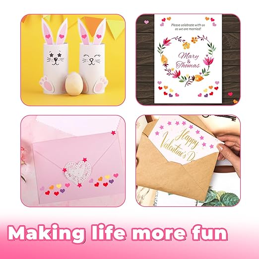 UCEC Star Shape Single Paper Hole Punch, Star-Shape Handheld Hole Paper Puncher, 1 Pack 1/4" Metal Single Mini Hole Papers Punch with Soft-Handled for DIY Craft Tags Clothing Ticket