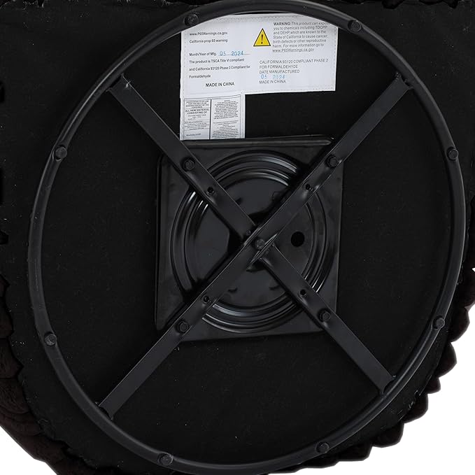 UIXE Faux Fur Swivel Accent Chair, Modern Upholstered Armchair Barrel Club Chair for Living Room, Chocolate