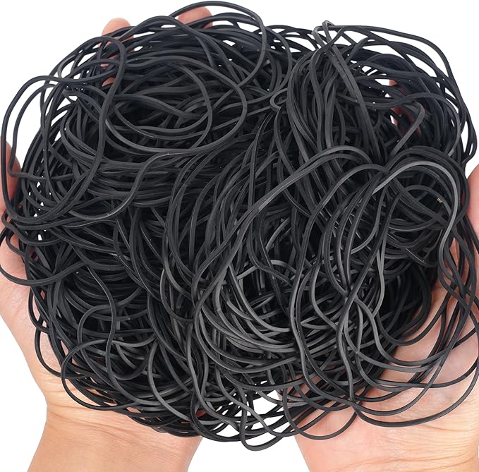 Rubber Bands Garbage Can Bands Elastic Large Size #117A 250Pcs Trash Can Rubber Bands Black Elastics Bands 7inch For Office Supplies Home