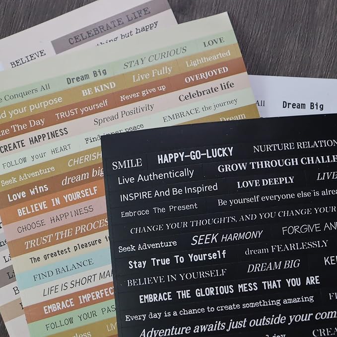 Scrapbook Supplies, 40 Sheets 2370 Pcs Word Quote Stickers Scrapbooking Supplies, Junk Journal Supplies for Scrapbook Junk Journal Bullet Journal DIY Craft Card Making