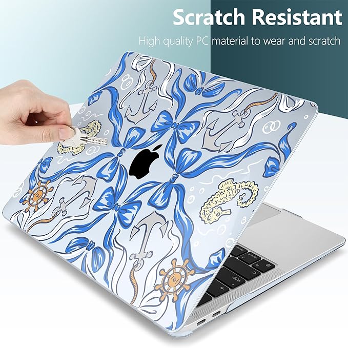 DONGKE for MacBook Air 13 Inch Case 2021-2018, Compatible with A2337 M1 A2179 A1932 Support Retina Display & Touch ID, Hard Shell Plastic Cover with Keyboard Skin - See Life