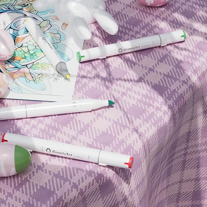 81 Alcohol Markers,With Bleeding-Proof Drawing Mat,Dual Tips Art Markers for Coloring,Sketching,Card Making and DIY Patinting- Perfect for Adults and Kids -Refillable