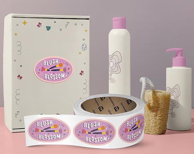 Custom Sticker Roll Labels — Logo Stickers Customized Labels — Custom Stickers for Business Logo (Oval)