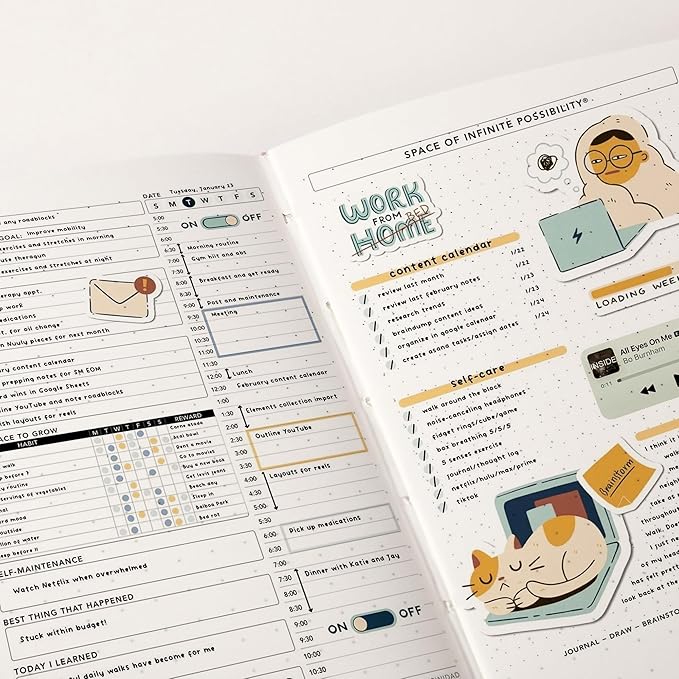 CAGIE Bullet Dotted Journal Notebook 320 Pages 100 GSM Paper Hardcover A5 Dot Grid Notebook Leather Journals for Writing Women Men Work Journaling, Pink