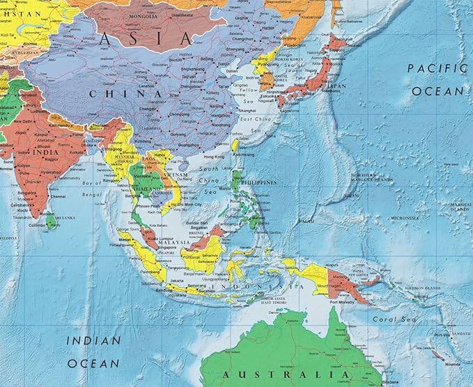 24x36 World Classic Premier Wall Map Poster (Laminated)