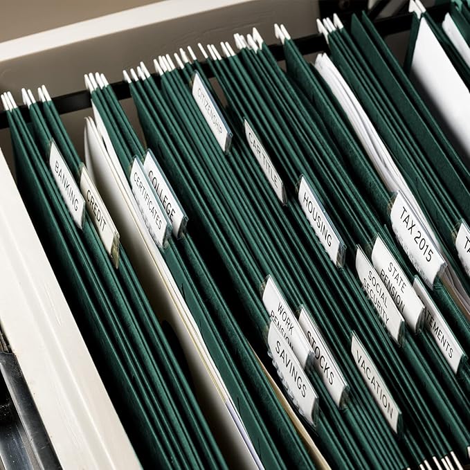 HERKKA Extra Capacity Hanging File Folders, 60 Pack Reinforced Letter Size Hanging Folders with Heavy Duty 2 Inch Expansion, Designed for Bulky Files, Medical Charts, Green