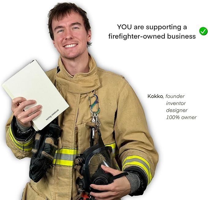 Advanced Self-Improvement System for Productivity, Habits & Goals — Undated Daily & Hourly 3-Month Planner & Reflection Journal | Premium Lay-Flat Minimalist Design | Made by a Firefighter