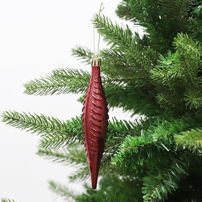 Christmas Tree Ornaments 36 pcs Multi-Size Candy Cane Shatterproof Ball Ornaments Set for Christmas Holiday Wreath & Party Decorations,Red