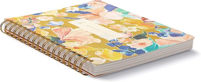 Compendium Spiral Notebook - Life Is Beautiful — A Designer Spiral Notebook with 192 Lined Pages, College Ruled, 7.0”W x 9.25”H
