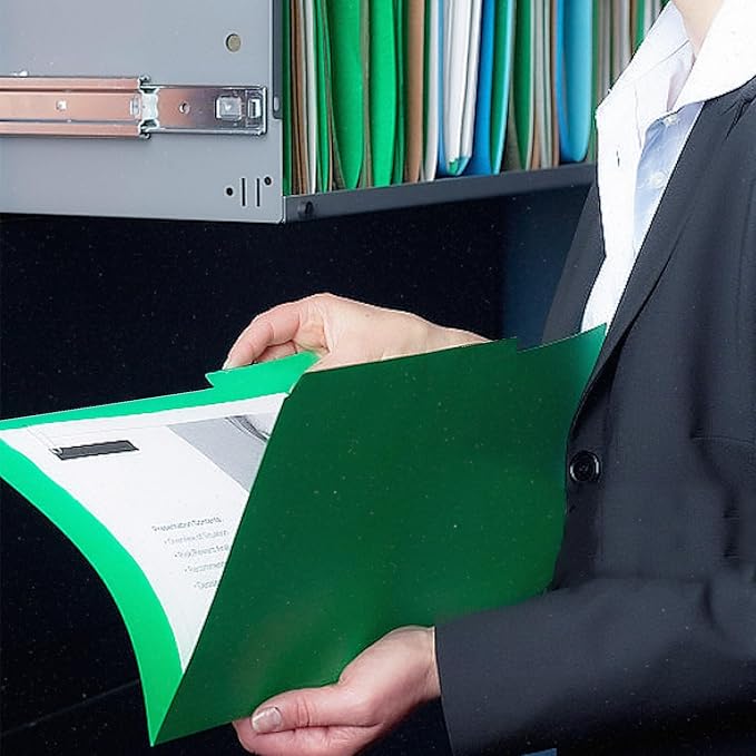 File Folder, RAZCC 150 Pack 1/3 Cut Tab File Folders Letter Size, Creen, Colored Folders with Tab Great for Organizing and Easy File Storage