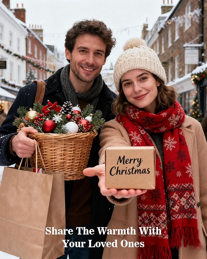 M&SENSE Spicy Mulled Wine Christmas Candles, Warm Apple Cider Holiday Scented Candle for Festival Ambiance, Winter Holiday Candles for Women Men, Soy Wax 11.3oz 70 Hour,Christmas Scented Candles