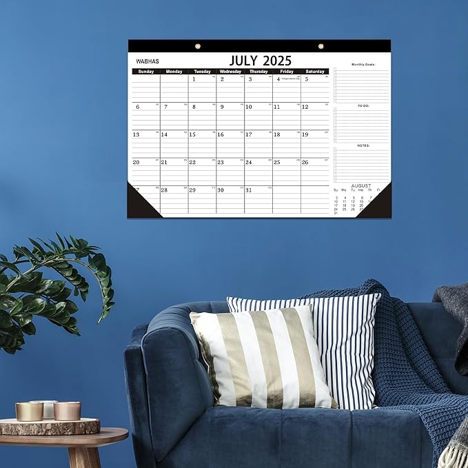 Desk Calendar 2025-2026,July 2025 to December 2026, Desk calendar 2025-2026 with to-do list,Calendar 2025 18 Months,17" x 12" for Home or Office.