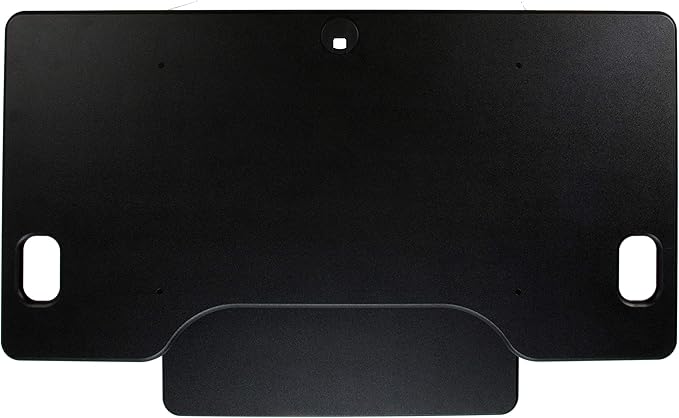 Rocelco 46" Large Height Adjustable Standing Desk Converter - Quick Sit Stand Up Triple Monitor Riser - Tall Gas Spring Assist Computer Workstation - Retractable Keyboard Tray - Black (R DADRB-46)