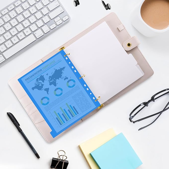 Darice 10-Tab Plastic Dividers 30 Pcs - Binder Dividers with Tabs - Multicolored Plastic Divider for 3 Ring Binder - File Organization – Ideal for School, Office