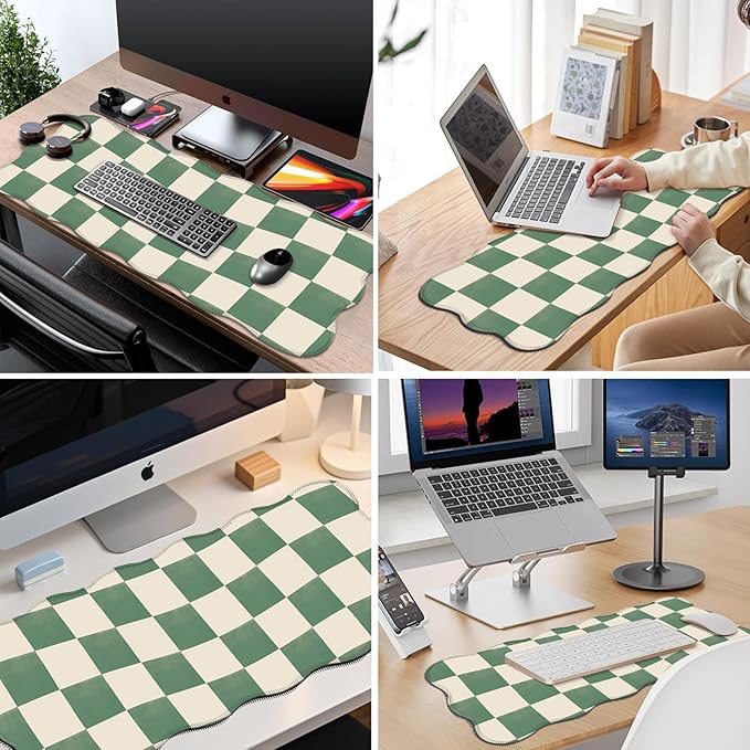 Galdas Gaming Mouse Pad XXL XL Large Long Extended Big Mousepad Non-Slip Rubber Keyboard Mouse Pad with Stitched Edges for Laptop Home Office (35.43x15.75x0.08 Inch)