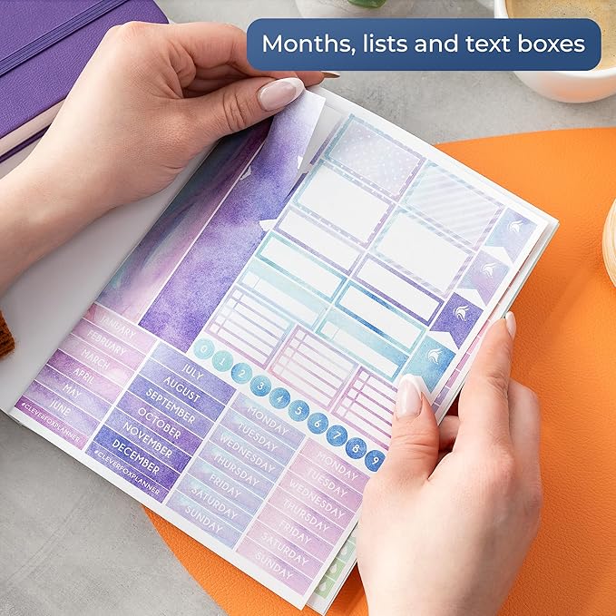 Planner Stickers by Clever Fox - 1,500+ Productivity, Budget, Fitness, Mom, Student, Classic, Number, Holiday Stickers for Your Monthly, Weekly & Daily Planner, Calendar or Journal (Classic Pack)