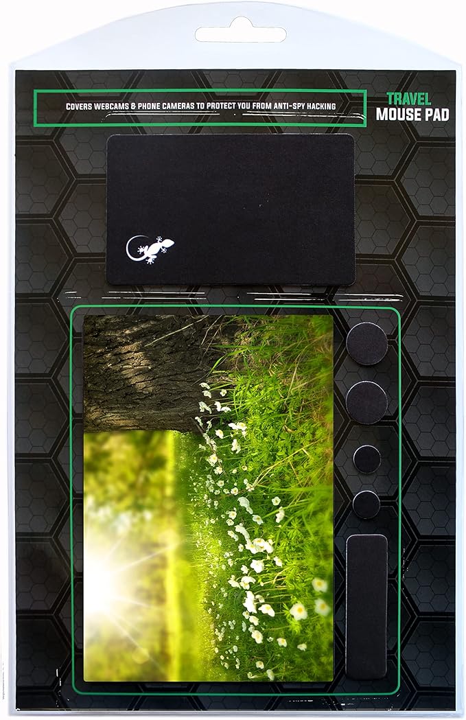 Adhesive Mouse Pad - Peel and Sticks to Any Surface - Travel Mouse Pad, Sticky for Any Surface - Excellent Tracking - Sunny Meadow