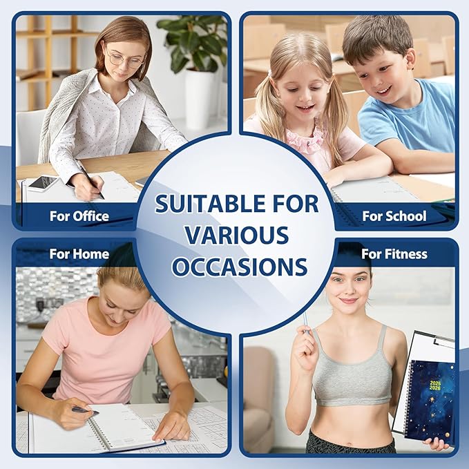 2026 Planner, Weekly and Monthly Calendar Academic Planner, Jan 2026 - Dec 2026, Planning Agenda Book for Desk Accessories and School Supplies - A5 (6.3'' x 8.5'') (Starry Sky, 6.3"x8.5"(Jul 2025-Jun 2026))