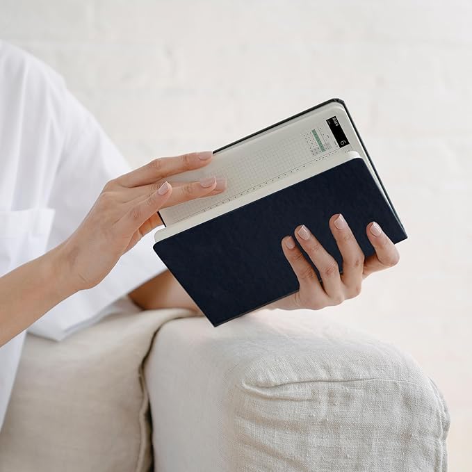 Inamio 24 Hourly Planner 2026 – 24 Hour Weekly and Monthly Appointment Book 2026 – Hardcover, Japanese Design – Minimalist Teacher and Annual Planner with Time Slots – 6 x 8.5