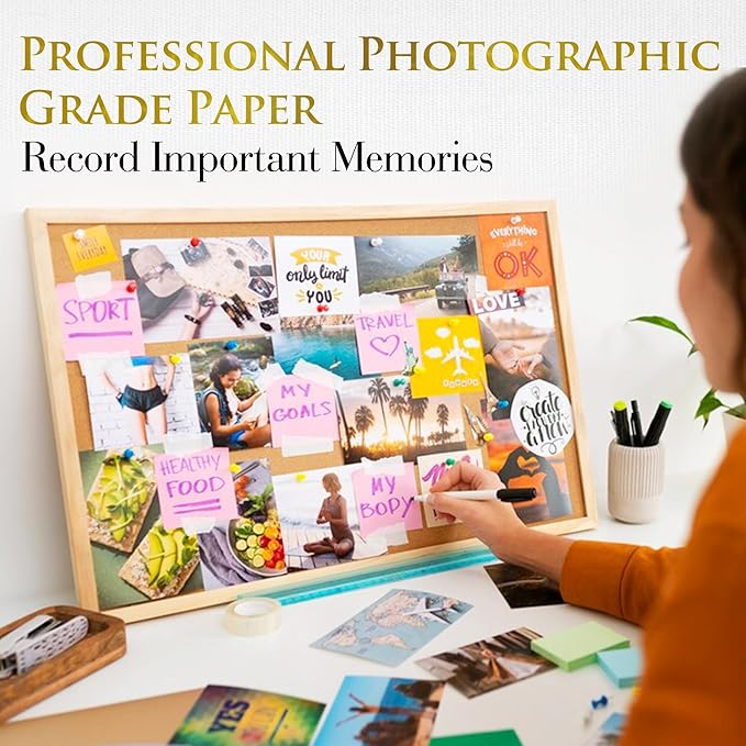 A-SUB Inkjet Glossy Photo Paper 13X19 Inches 48lb 180gsm Professional Glossy Photographic Paper for Inkjet Printers Dye Ink 100 Sheets