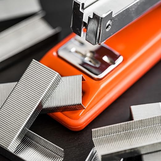 Better Office Products 50,000 Staples, 10 Pack of 5,000 Count, 26/6, 1/4-inch, Chisel Point Tips, Jam Free Staples, Fits All Standard Desktop Office Staplers