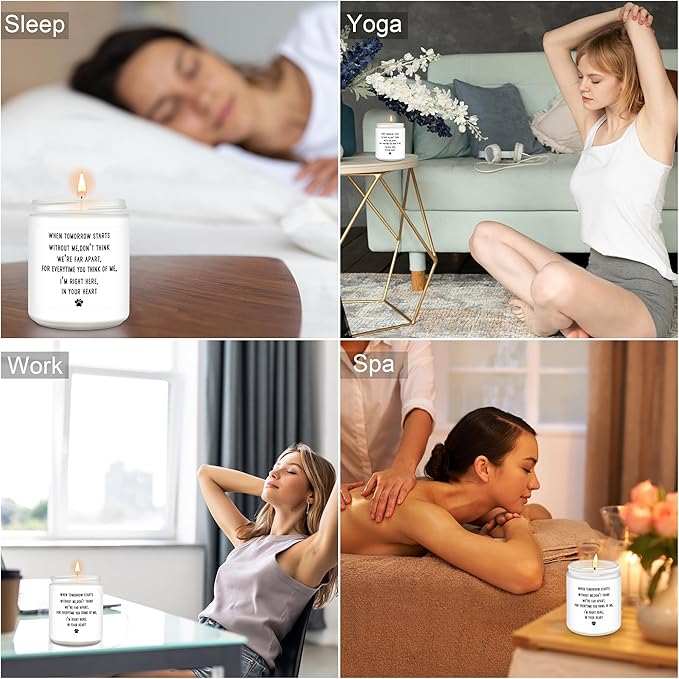 Homsolver Dog Memorial Gifts for Loss of Dog, Loss of Pet Sympathy Candle for Doggie Passing Away - Doggie Remembrance, Condolence Gift for Pet Lovers Friends Families