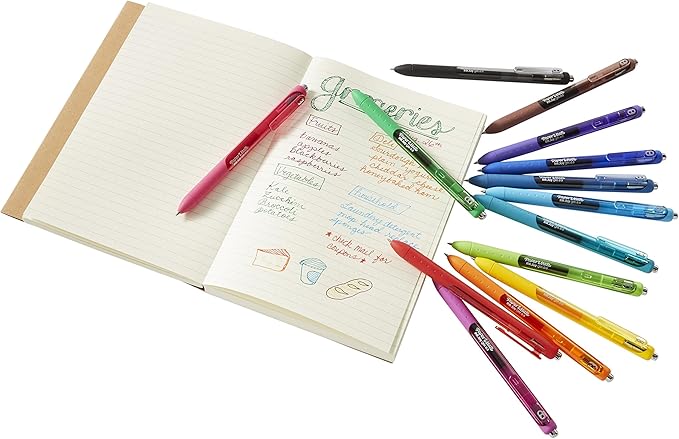 Paper Mate InkJoy Fine Point Assorted Gel Pens, Enjoy Smudge-Free Writing with Quick Dry Ink, 8 Pack