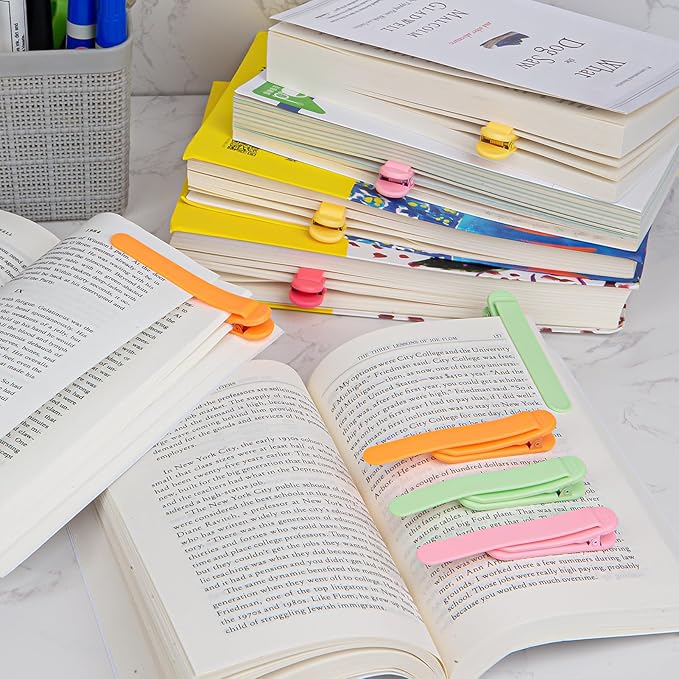 3 PCS Automatic Bookmark, Smart Bookmarks for Women & Men - Silicone Book Markers for Reading Lovers - Gifts & Party Favors