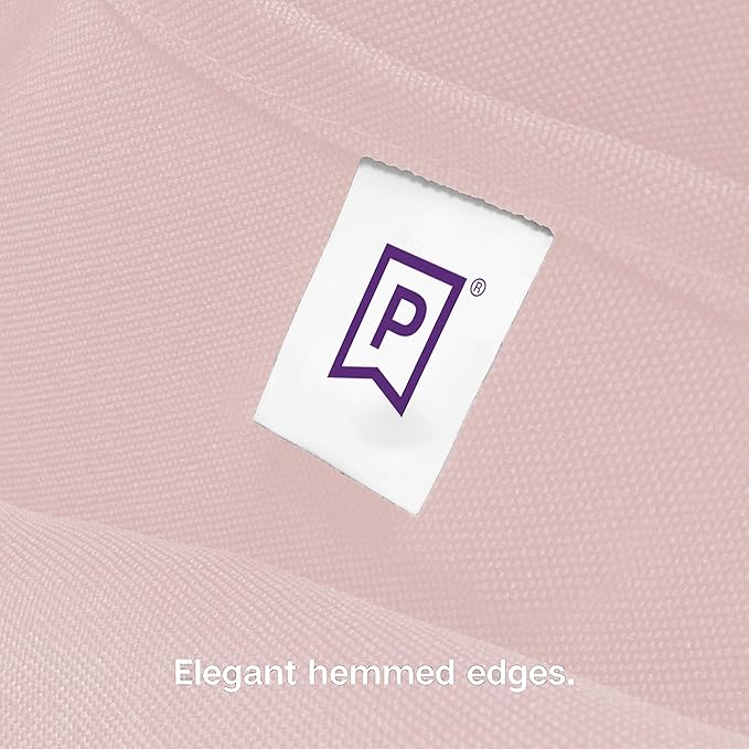 Gee Di Moda Rectangle Tablecloth - 90 x 156 Inch Pink Table Cloth for 8 Foot Table with Floor-Length Drop - Heavy Duty Washable Fabric - 8 Ft Buffet Table, Holiday Party, Wedding & Baby Shower