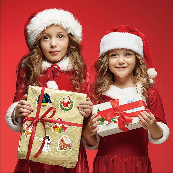 100 Pcs Christmas Stickers, Merry Christmas Vinyl Stickers for Kids, Funny Christmas Holiday Stickers for Water Bottles, 2026 Christmas Stickers for Gifts