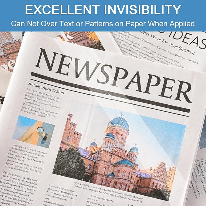 Beieverluck 96 Rolls Invisible Tape Refill 3/4 Inch X 1000 Inches Matte Tape for Dispenser Refill 1 Inch Core Magic Tape for Office Home School Supplies Correction Labeling Gift Wrapping Tape Roll