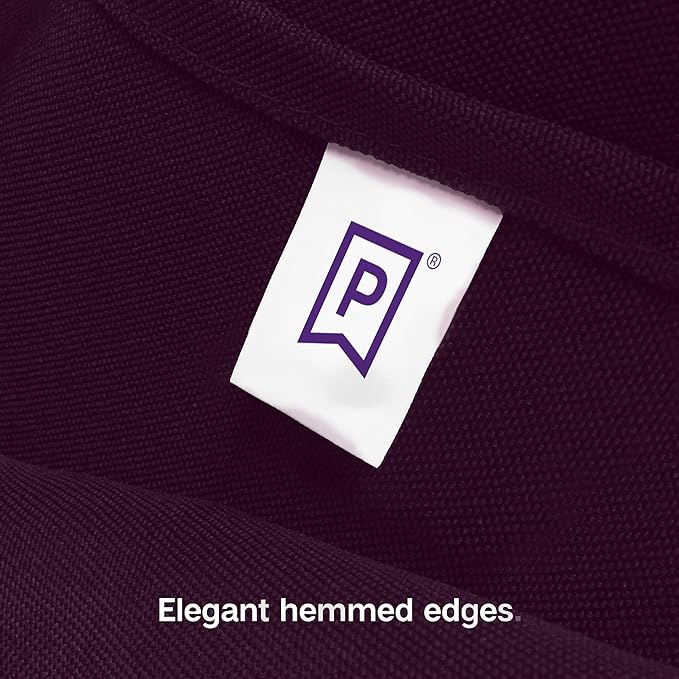 Gee Di Moda Rectangle Tablecloth - 90 x 156 Inch Eggplant - Heavy Duty Washable Polyester - 8 Ft Table, Holiday Party, Wedding & Baby Shower