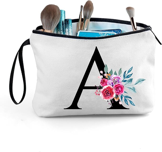 Women Gifts for Birthday,Personalized Makeup Bag,Cosmetic Bag With Mirror,Small Gifts for Women,Gifts for Mom Birthday Unique,Woman Gifts,(A)