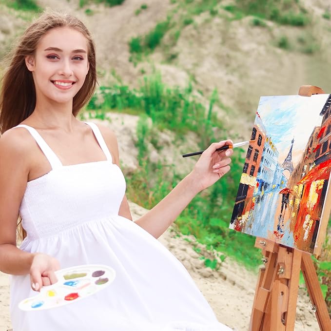 KEFF 12-Pack Bulk Canvas Boards, 9x12 Canvas for Acrylic, Oil, Watercolor, Tempera - 100% Cotton Primed Painting Canvas