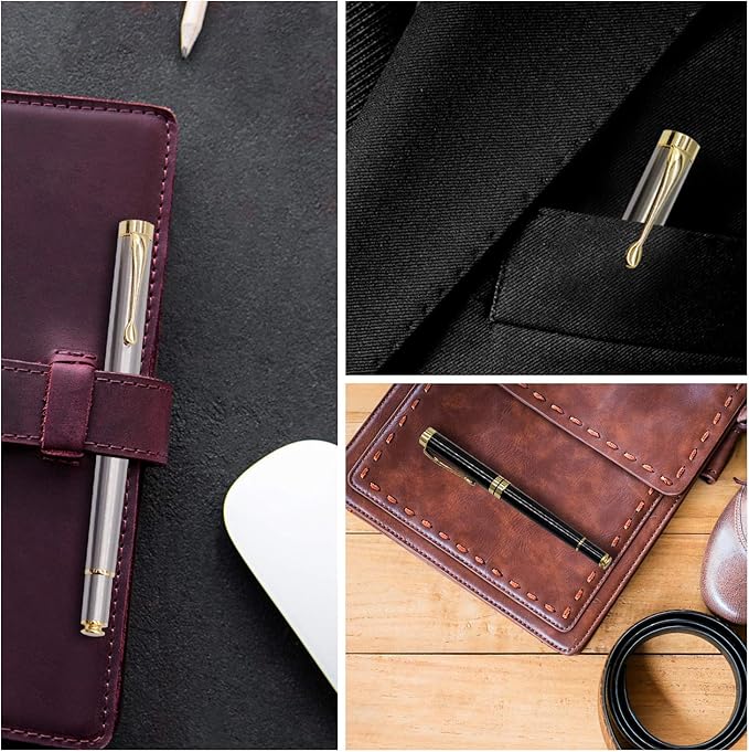 Amlion Personalized Pens Custom Engraved Pen with Name, Refillable Medium Refill, Personalized Gifts for Men Women