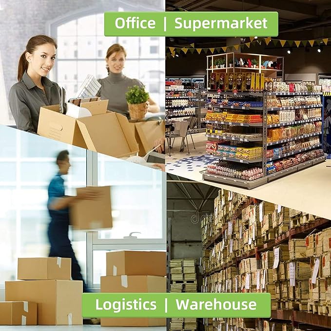 Compatible 3" x 2" Direct Thermal Labels Replacement for Barcodes Postage Address Shipping Compatible with Rollo & Zebra Desktop Printers Adhesive & Perforated (12 Rolls, 700 Labels/Roll)