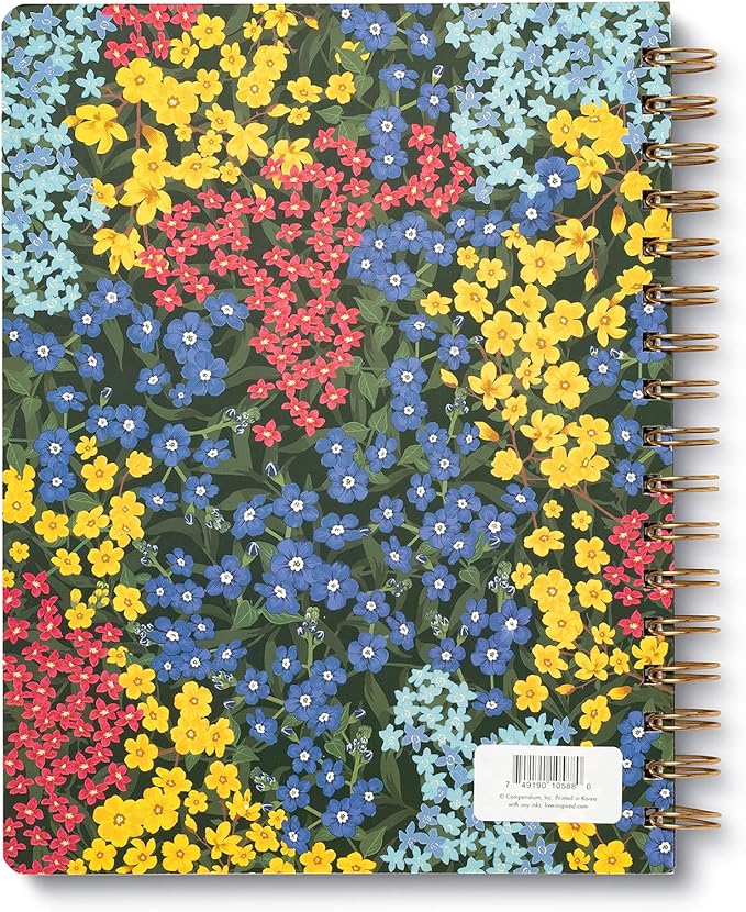 Compendium Spiral Notebook - You are here, it is time, you are ready. — A Designer Spiral Notebook with 192 Lined Pages, College Ruled, 7.0”W x 9.25”H