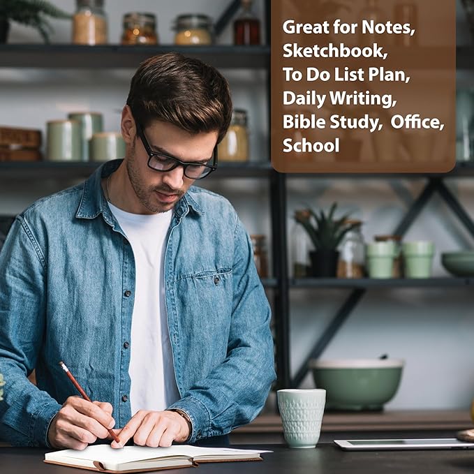 CAGIE Lined Journal for Men Women, Tree Growth Ring Leather Bound Journal Notebook, 256 Pages 100 GSM Journals for Writing, A5 Hardcover Journaling Notebooks for Work, Note Taking