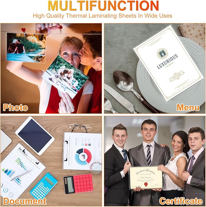 CAREGY 600 Pack Laminating Sheets,Holds 8.5 x 11 Inch Sheets,Thermal Laminating Pouches, 3 Mil, 9 x 11.5 Inches Lamination Sheet Paper for Laminator, Round Corner Letter Size