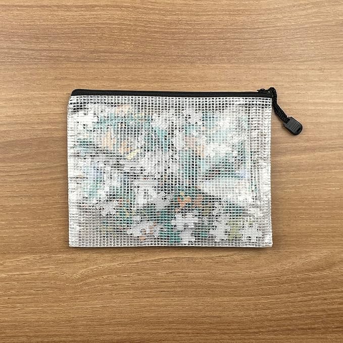 Oaimyy-A5(9"x 7",12 Pcs),Plastic Mesh Zipper Pouch Document Folders Bag & Zip File Folders for School Office Supplies, Travel,Puzzles Games Organizing Storage-Black