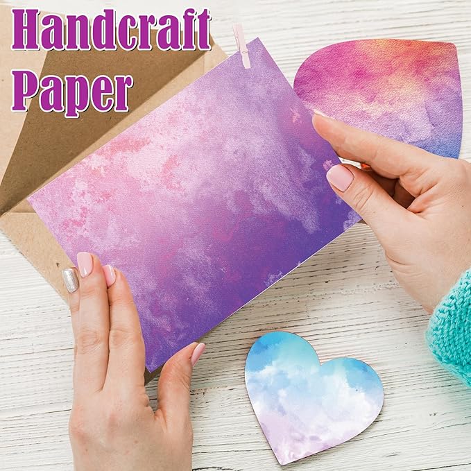 48 Sheets Scrapbook Paper 11x11, Watercolor Pattern Decorative Scrapbook Paper for Journals DIY Cards and Photo Albums, Aesthetic Craft Supplies for Kids and Adults