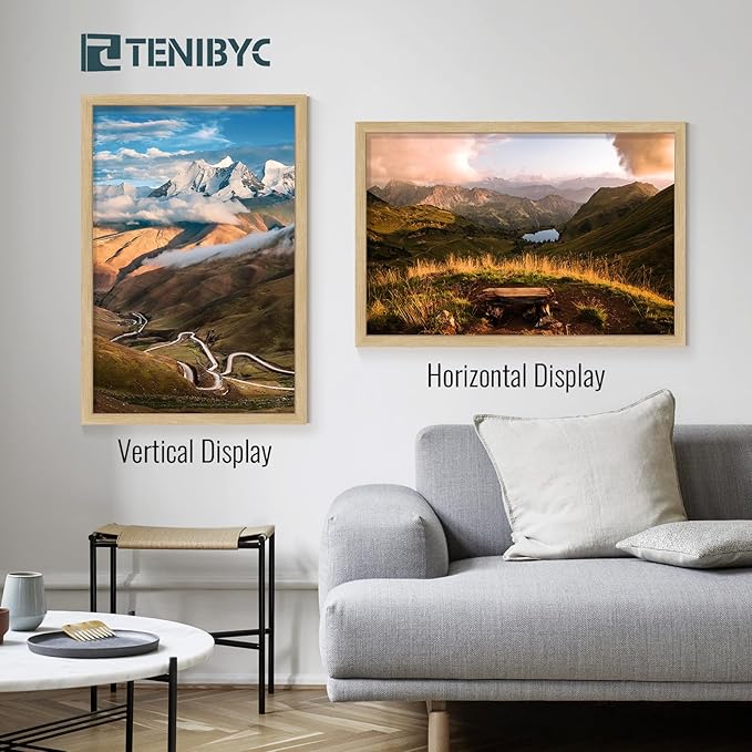 24x36 Poster Frame 3 Pack - Light Oak, Natural Wood Grain Picture Frame, Suitable for Photos, Puzzles, Paintings & Maps, Wall Hanging