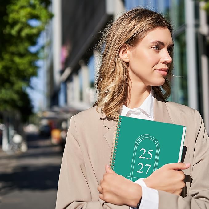 Monthly Planner 2025-2027 - 2 Year Monthly Planner Calendar 2025-2027, July 2025 - June 2027, 7.3" * 9.5", 24 Months Calendar Planner with Waterproof Cover&Spiral Bound, for Office, School Home Planning