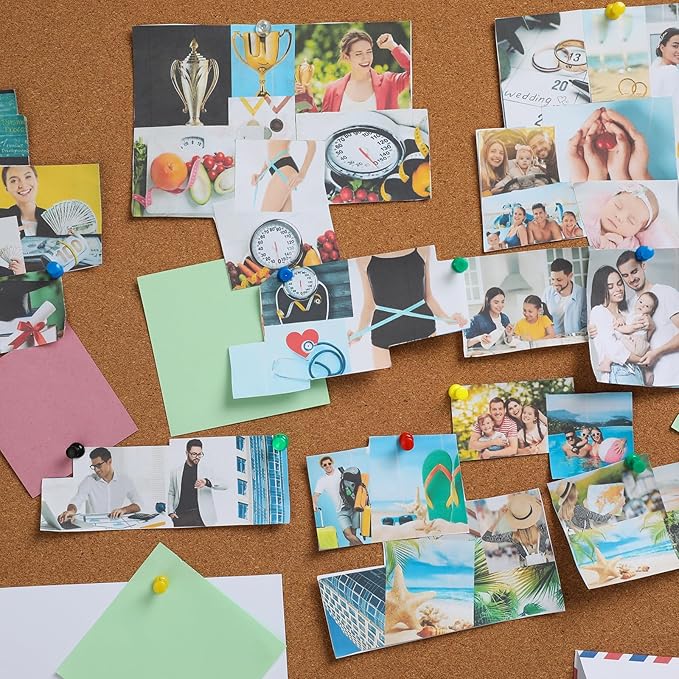 uxcell 800 Pcs Push Pins, Map Thumb Tacks 4mm Round Head Decorative Push Pins for Bulletin Board Home Office Travel Wall DIY Crafts Map Photo, Bronze