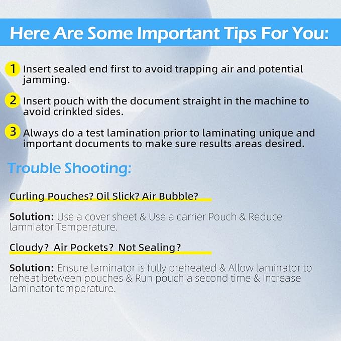 Uinkit 4Mil 100Pack Legal Size Laminating Sheets, 9X14.5-Inches Laminate Pouches, Extra Protector for Clear Photo Sticker Papers, Use in Office School Supplies with Thermal Laminator Machine