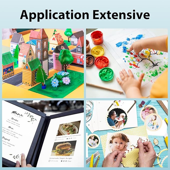 OcePor 30 Sheets White Cardstock 8.5” x 11”, 92lb/250gsm Card Stock, Thick Card Stock Paper, Heavy Cardstock Paper for Printer, Resume, Scrapbooks, Art, Crafts, Business Cards